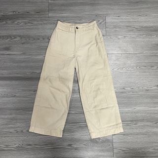 Cotton On Khaki/Beige Wide Leg Pants in size XS