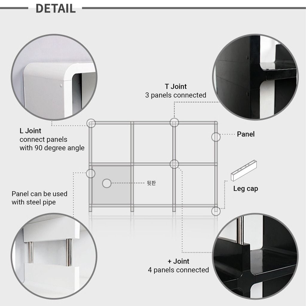 CUBICS 2 Daddy Mommy Baby Bookshelf Furniture Bookcase DIY Rack ...