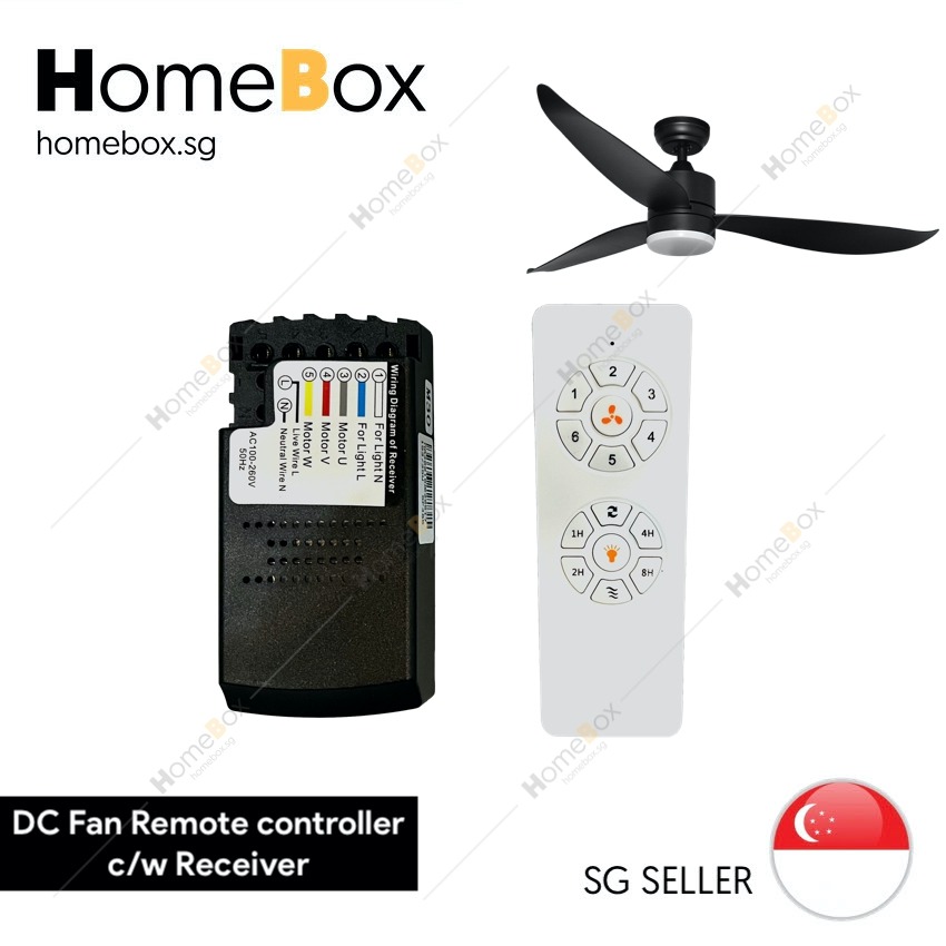 DC Ceiling Fan Remote Control Kit with Receiver for DC motor Fan. 6
