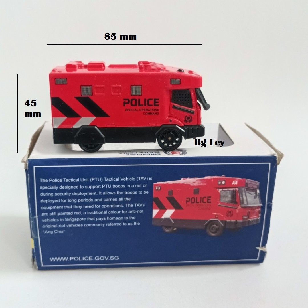 Diecast Singapore Police Special Operations Command Tactical Vehicle