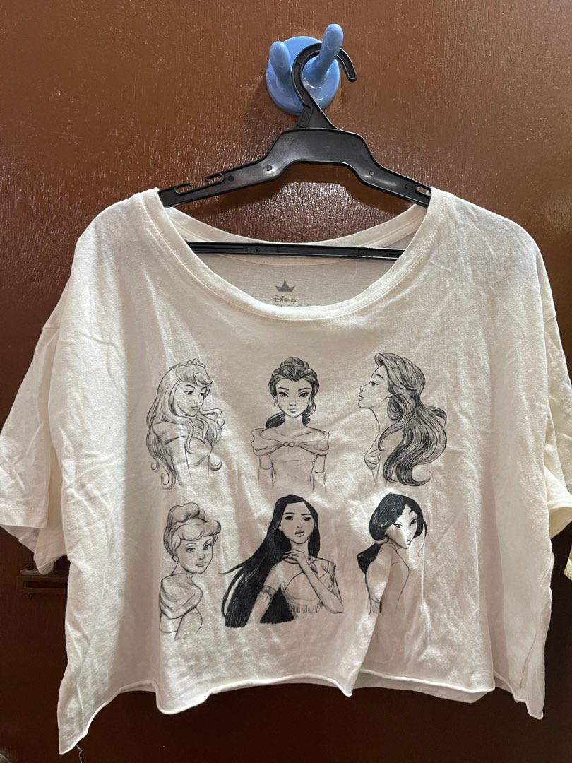 Disney Princess Crop Shirt, Women's Fashion, Tops, Shirts on Carousell