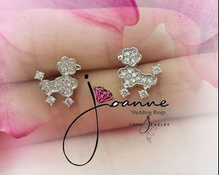 Earrings Ring / Customized Earrings  / Poodle Earring / SALE up to 50% OFF