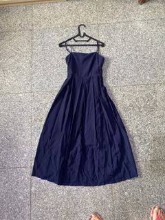Editors Market Long Dress Korea Navy