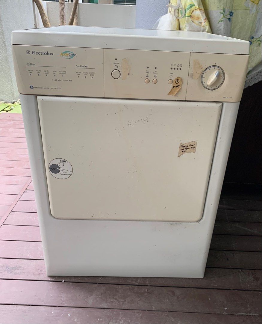 Electrolux Dryer (Not Working) EDE 429E, TV & Home Appliances, Washing