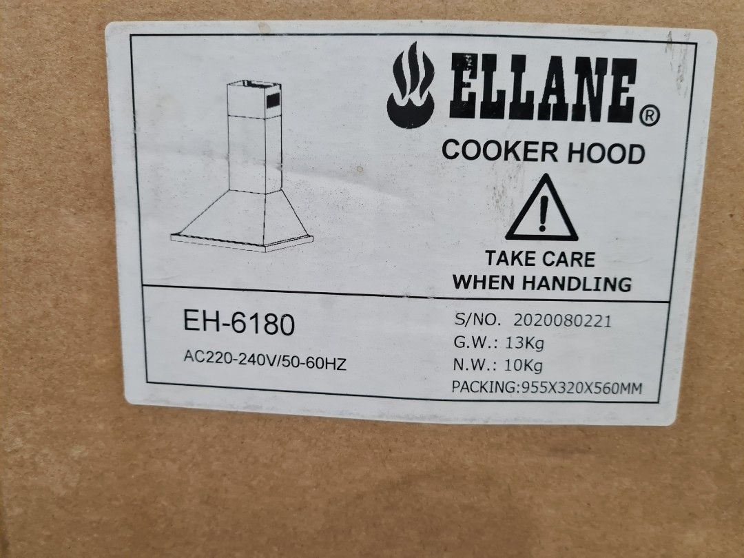 ELLANE COOKER HOOD, TV & Home Appliances, Kitchen Appliances, Hobs