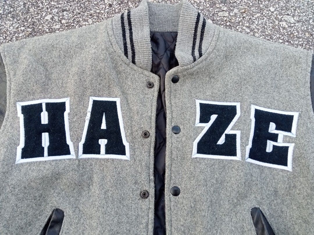 Eric Haze college baseball varsity jacket made in USA, Men's