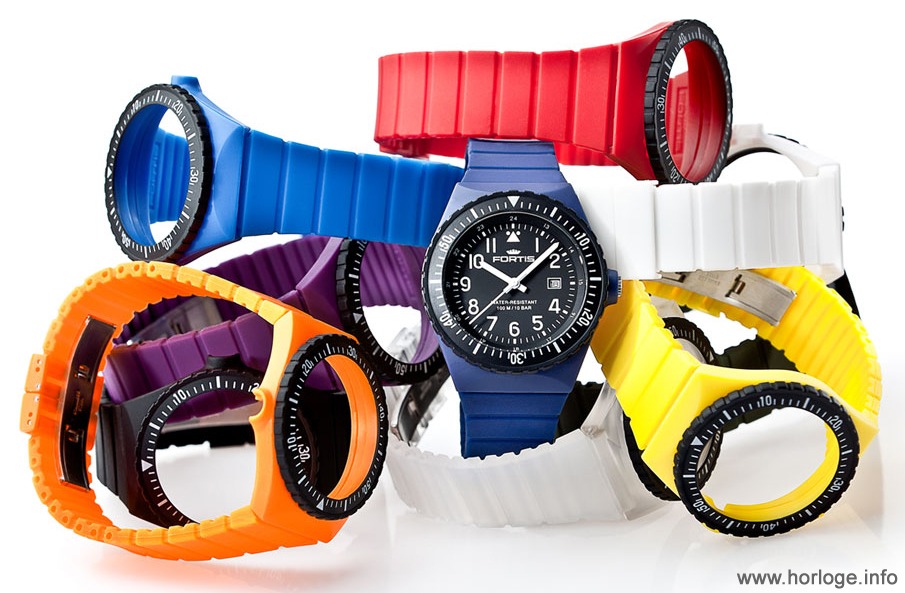 Fortis Colours 3 Strap Full Set, Men's Fashion, Watches & Accessories