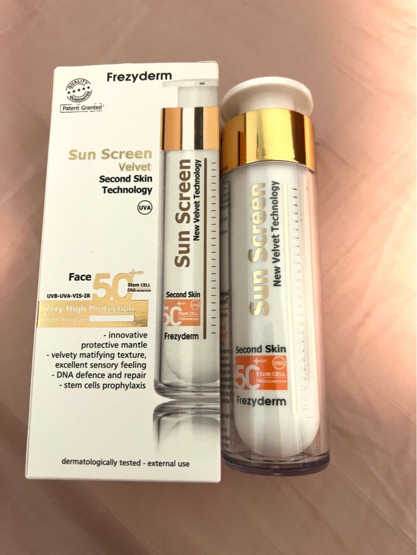 Frezyderm new velvet sunscreen Beauty Personal Care Face Face