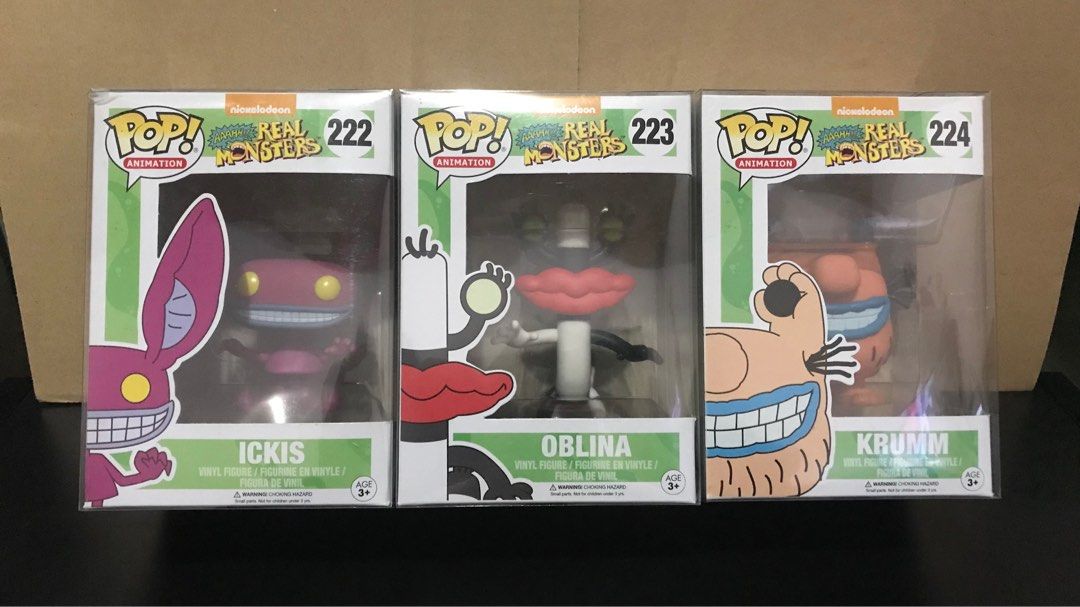 Funko Pop Aaahhh Real Monsters Ickis Oblina Krumm Nickelodeon 90 s