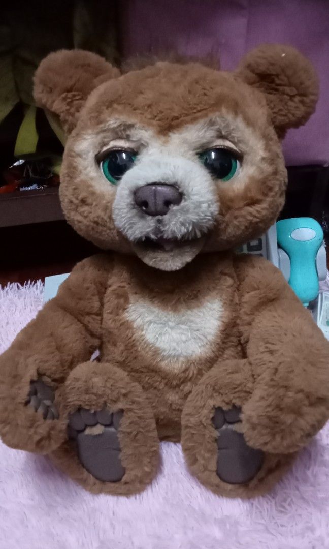 FurReal Cubby The Curious Bear Interactive Plush Toy, Hobbies & Toys
