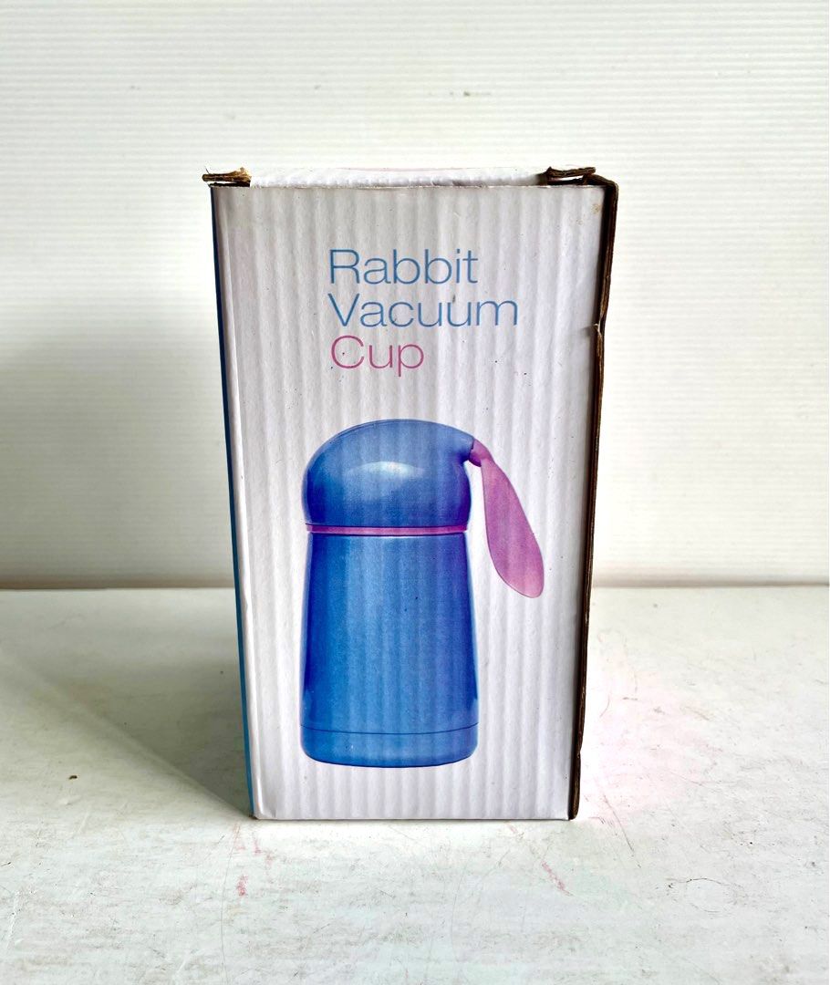 FWP BNIB Rabbit Vacuum Cup Small Water Bottle Pink Color