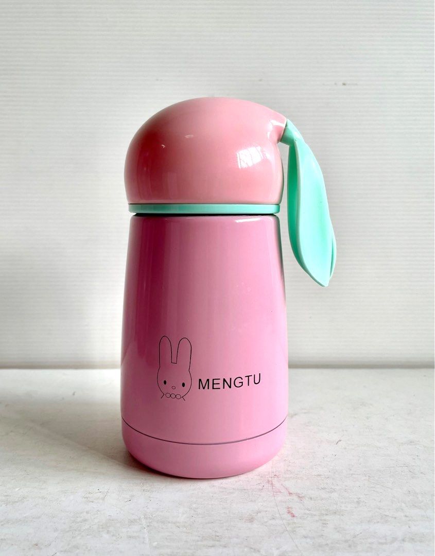 FWP BNIB Rabbit Vacuum Cup Small Water Bottle Pink Color