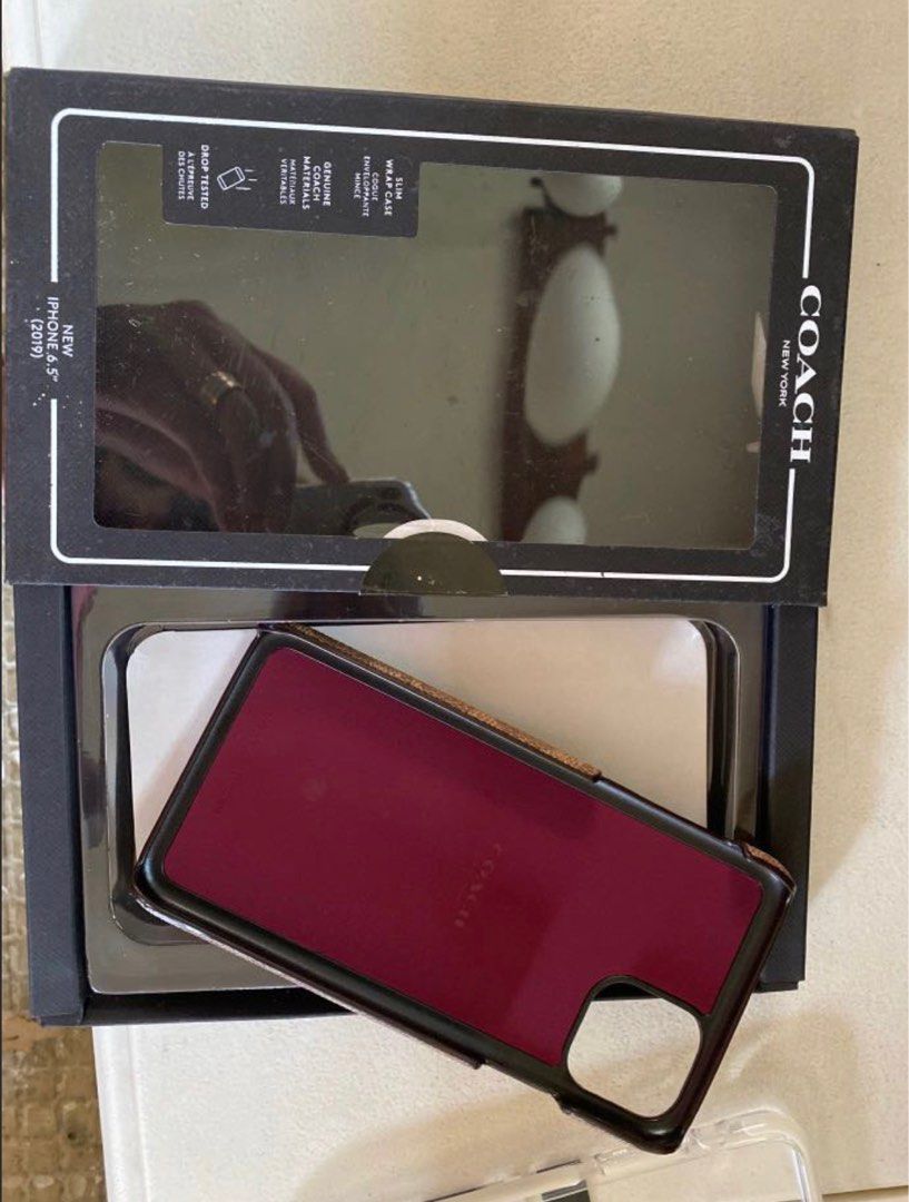 Genuine Coach case for 11 (Category: Cases & Sleeves) located in Davao. Submitted by akvtOS (Listing ID 1171671663, Image 3). Description: New and genuine, unused. No longer need them. Rest assured these are genuine. Thanks (1m and 2dvo ).