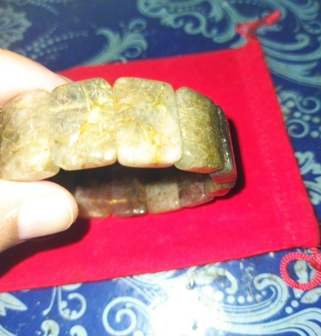 gold rutile mix titanium rutile papan, Women's Fashion, Jewelry