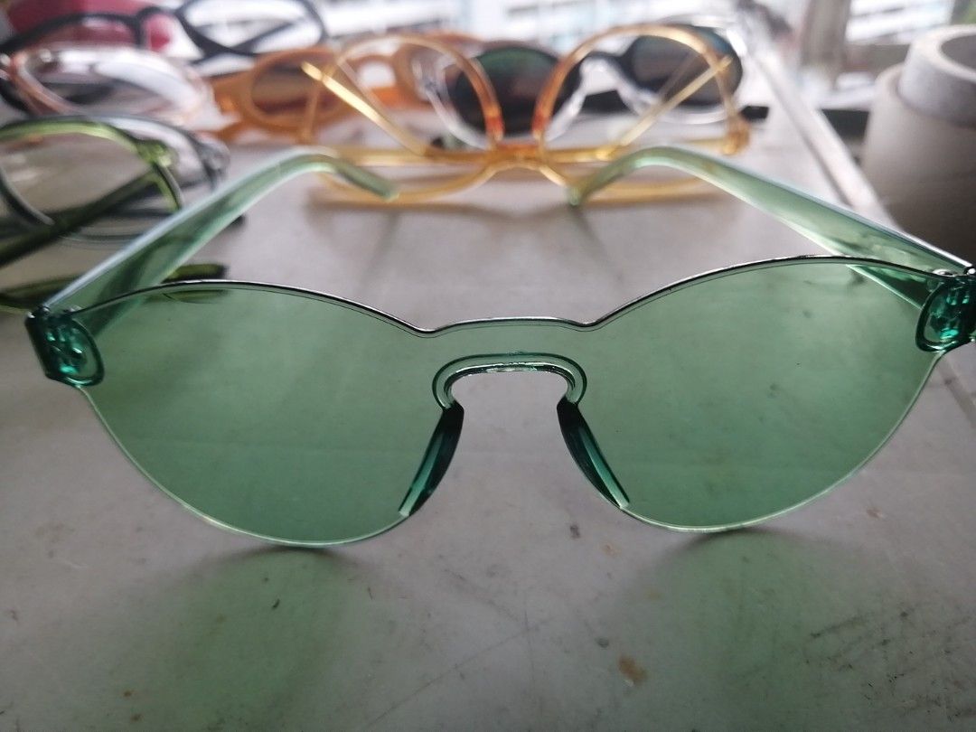 Green tinted Sunglasses, Women's Fashion, Watches & Accessories, Sunglasses & Eyewear on Carousell