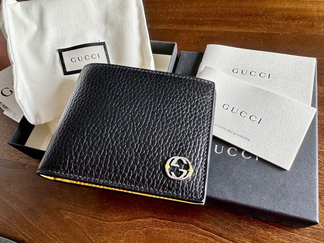 Gucci Bifold Wallet in Yellow for Men