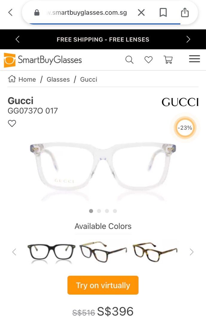 Smartbuyglasses gucci 2024