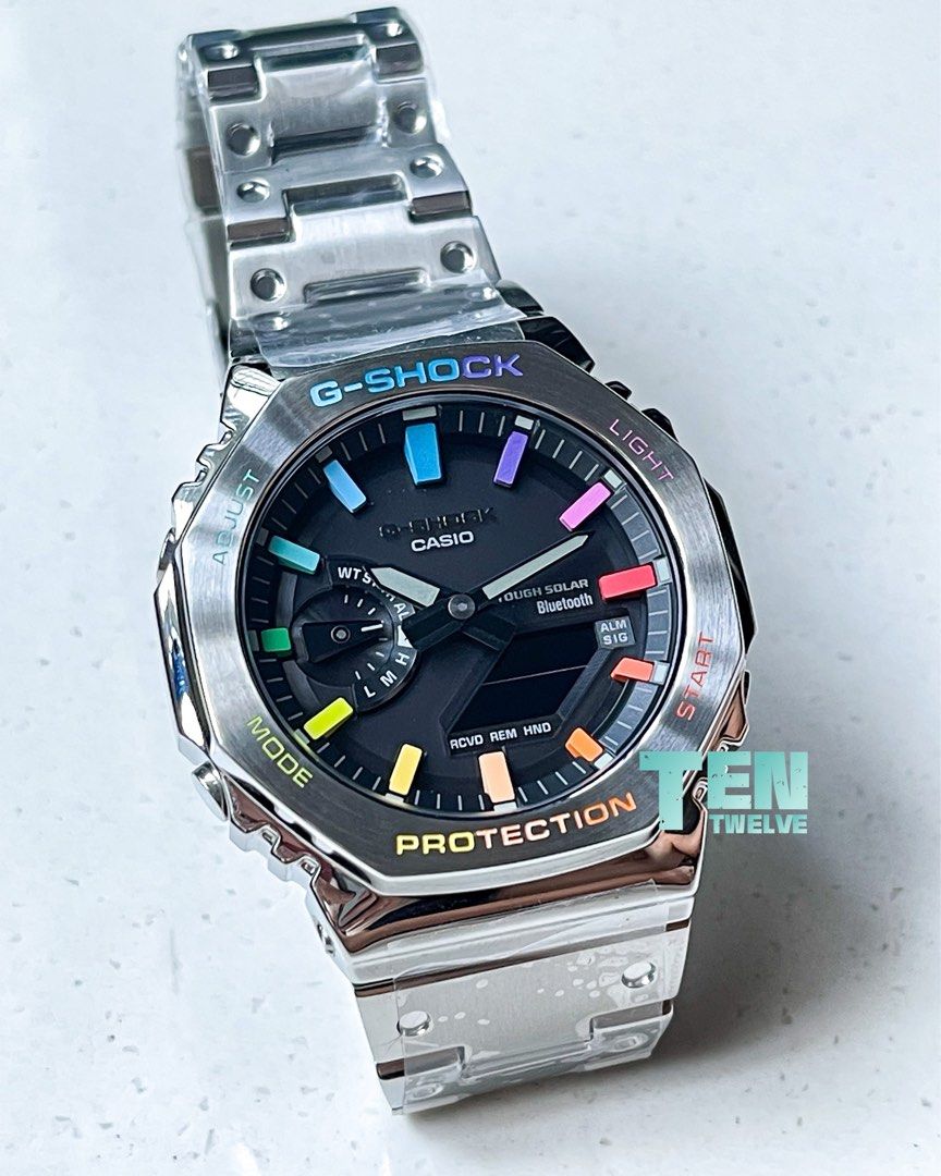 🌈GM-B2100 Hand-Painted Custom🌈 G-Shock GM-B2100D-1A 🌈GM-B2100 Hand-Painted Custom🌈 G-Shock GM-B2100D-1A