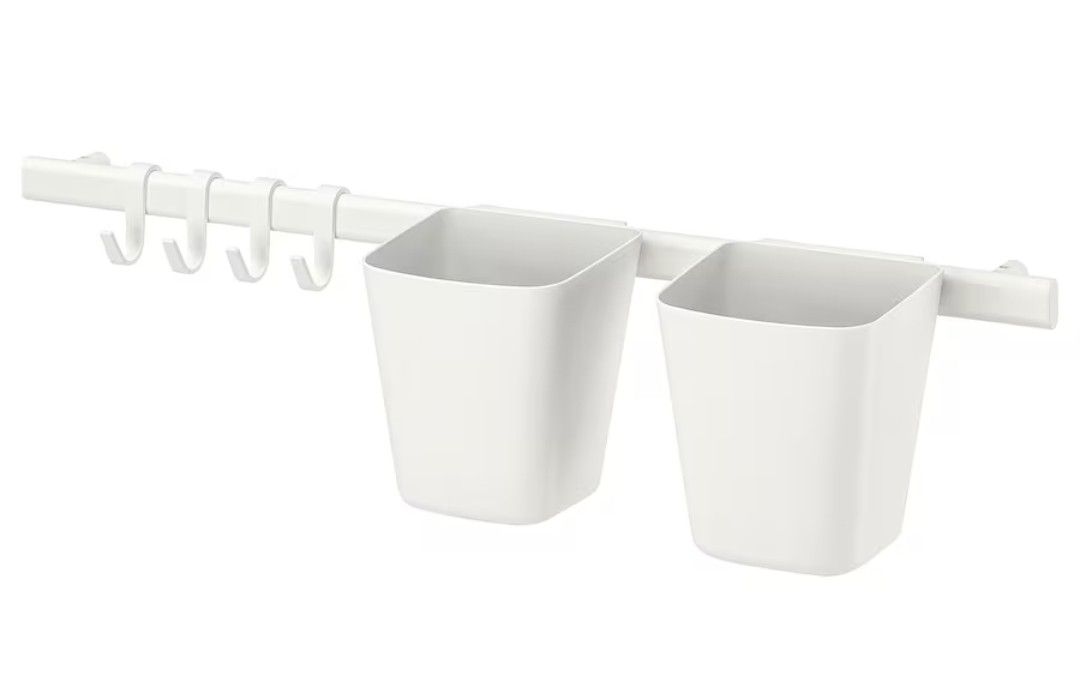 Hanging container white IKEA SUNNERSTA, Furniture & Home Living, Home
