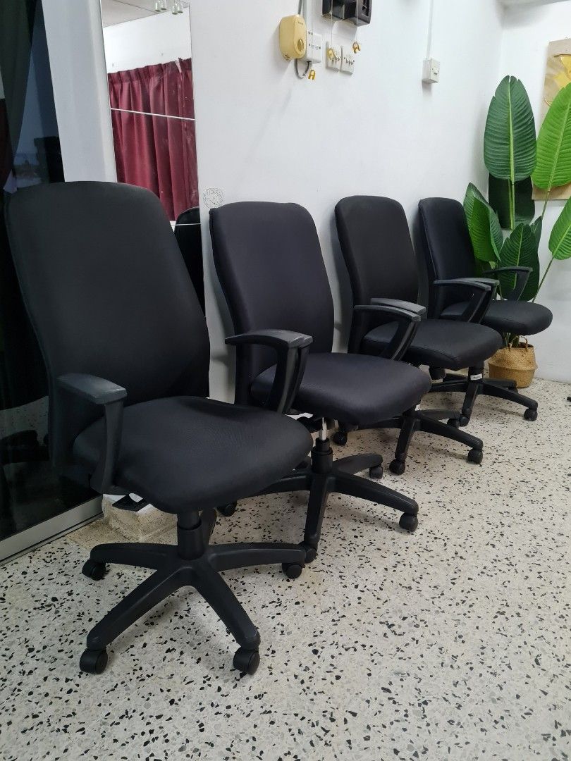 Heavy duty office chair high back with fabric skin Furniture