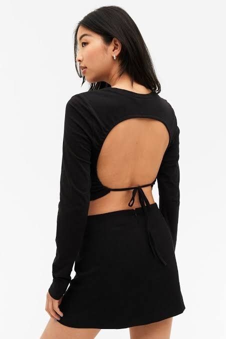 H&m backless best sale top