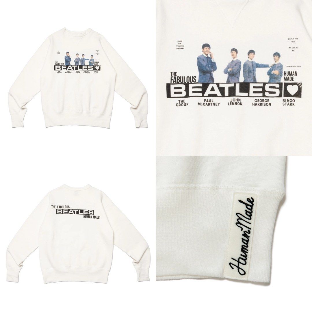 HUMAN MADE BEATLES TSURIAMI SWEATSHIRT, Men's Fashion, Tops & Sets