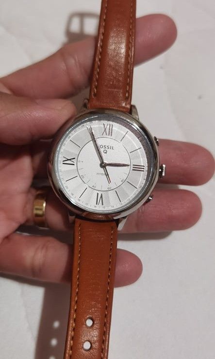 Hybrid Smartwatch Jacqueline Luggage Leather