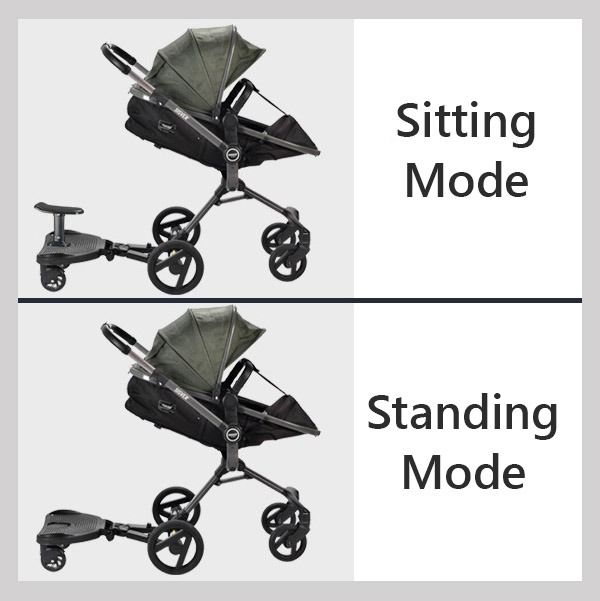 2024 New-Universal Stroller Board Buggy Board With 2 LED