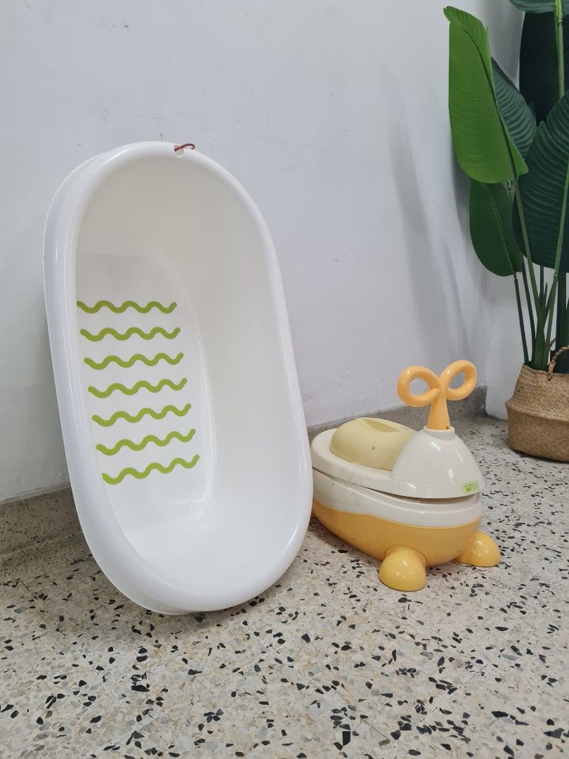 ikea baby bath tub & kids potty train, Babies & Kids, Bathing