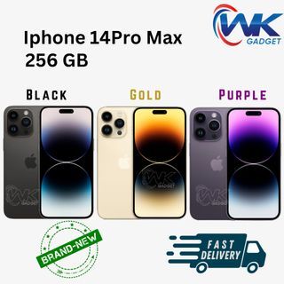 iPhone 14 Pro Max 256 Brand New Ready stock  🟣purple ⚫️black Gold  1year Apple Malaysia