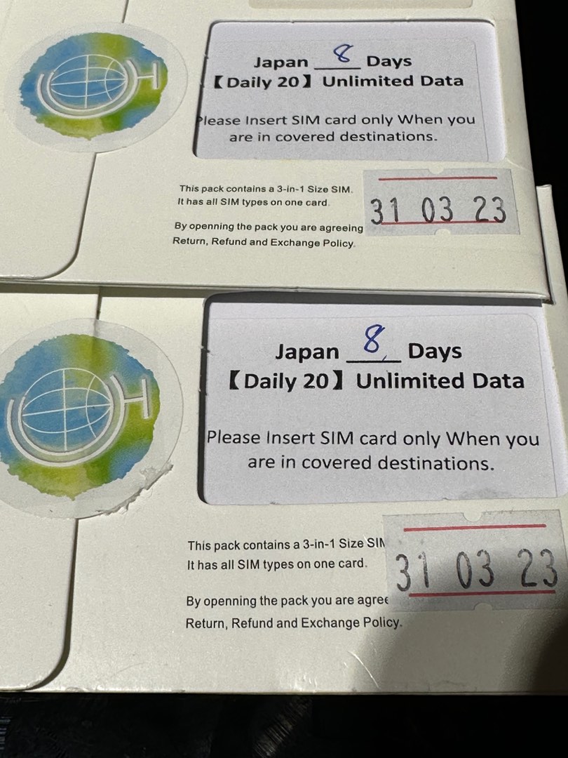 Japan Data SIM card 16GB, 8 days, Hobbies & Toys, Travel, Travel