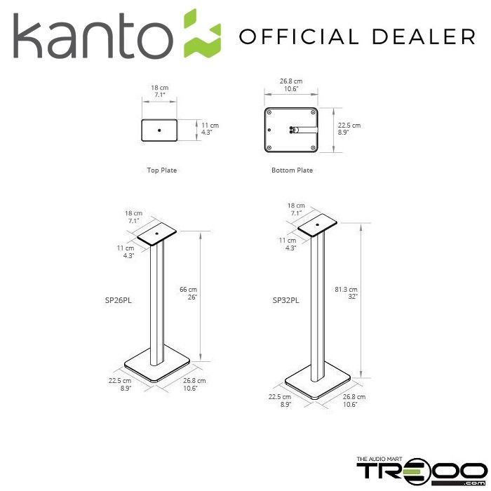 Kanto SP32PL Floor Speaker Stands for YU 4/YU 6, Audio, Other Audio