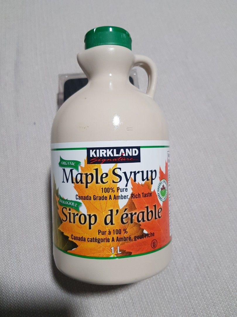 Kirkland Signature Organic Maple Syrup (1L) 100 Pure Canada Grade A Amber, Food & Drinks, Other