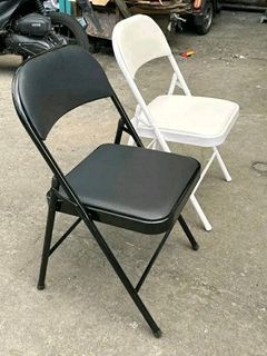 LEATHERETTE FOLDING CHAIRS