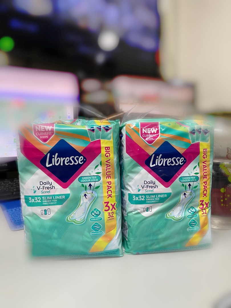 Libresse Green Tea Panty Liners, Beauty & Personal Care, Sanitary