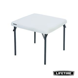 Lifetime Children's 24 x 24 Inch Square Folding Table - Almond
