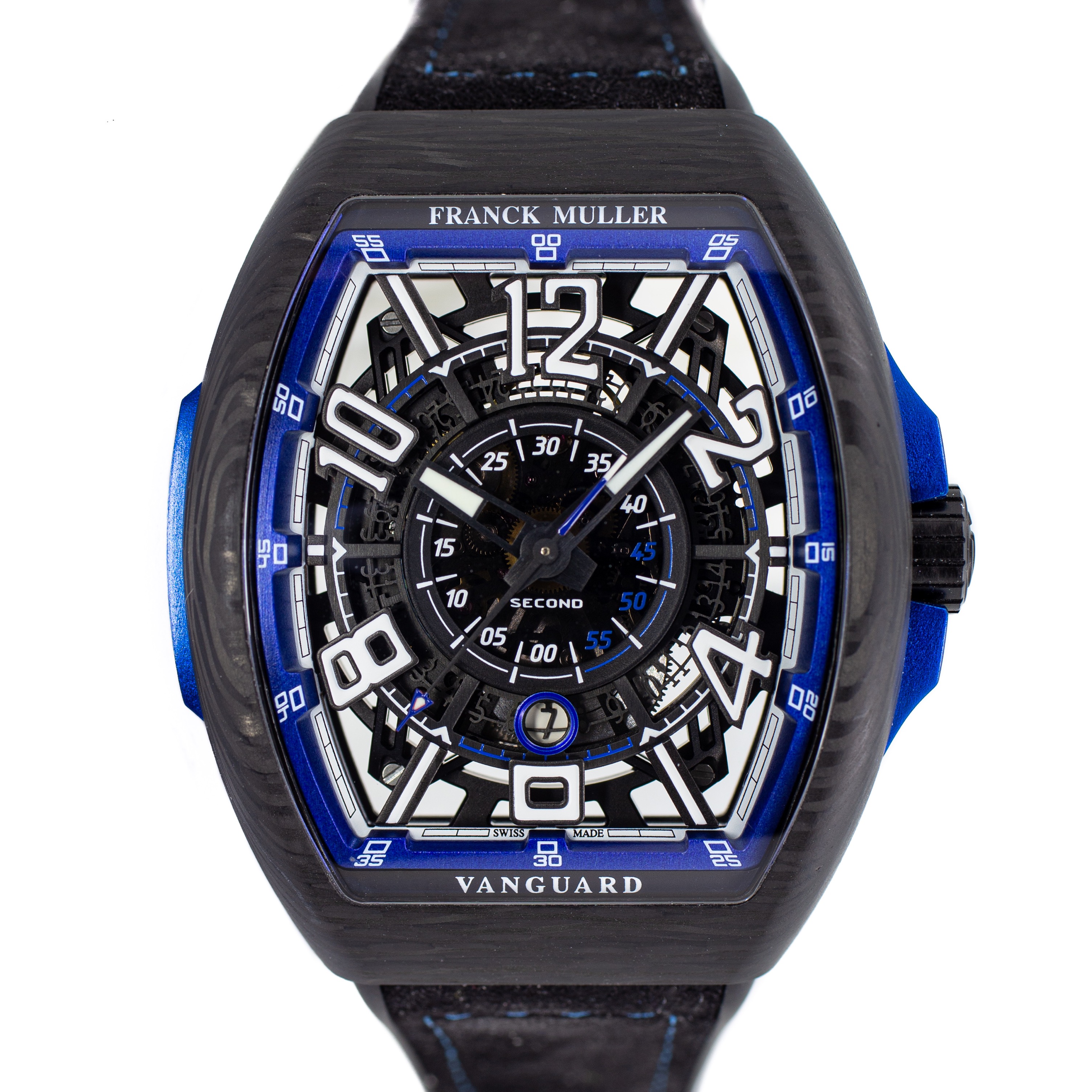 Like New Franck Muller Vanguard Racing Skeleton in Carbon Ref V45