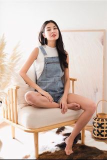 Lilypirates Sunday Essentials Romper In Light Wash  New Size XS