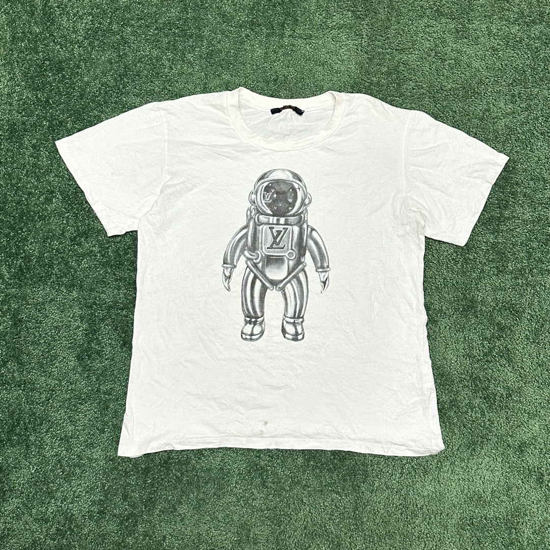 Louis Vuitton Astronaut T-shirt White, Men's Fashion, Tops & Sets
