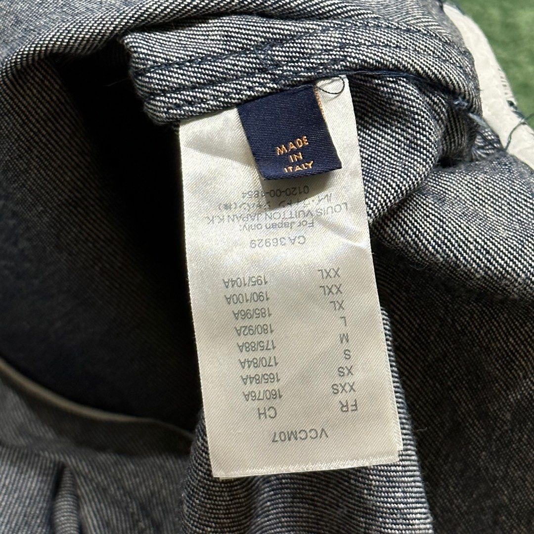 Louis Vuitton LEAF DENIM BASEBALL SHIRT New M For Sale at 1stDibs  lv baseball  shirt, louis vuitton baseball shirt, louis vuitton denim baseball shirt