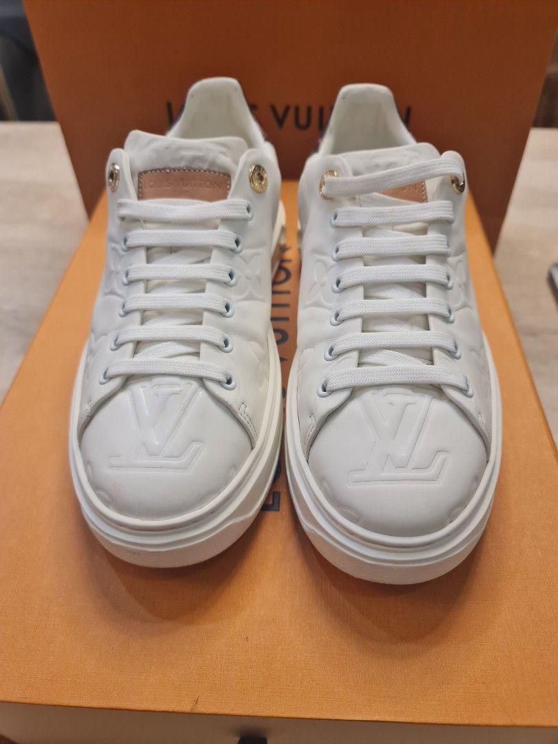 Louis Vuitton LV Time Out sneakers new White Leather ref.266671