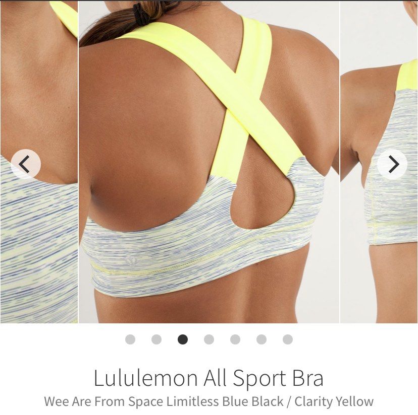 Lululemon All Sport Bra - Wee Are From Space Limitless Blue Black