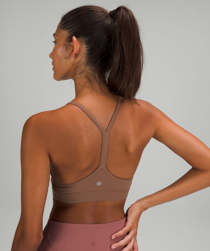 Lululemon Flow Y Bra in Cacao, Women's Fashion, Activewear on Carousell