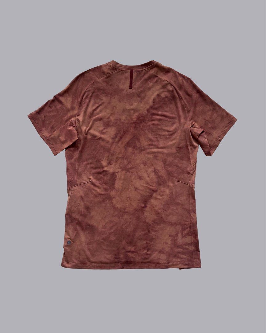 Lululemon Always Agile Short Sleeve Shirt In Tidal Dye Desert Sun Date  Brown