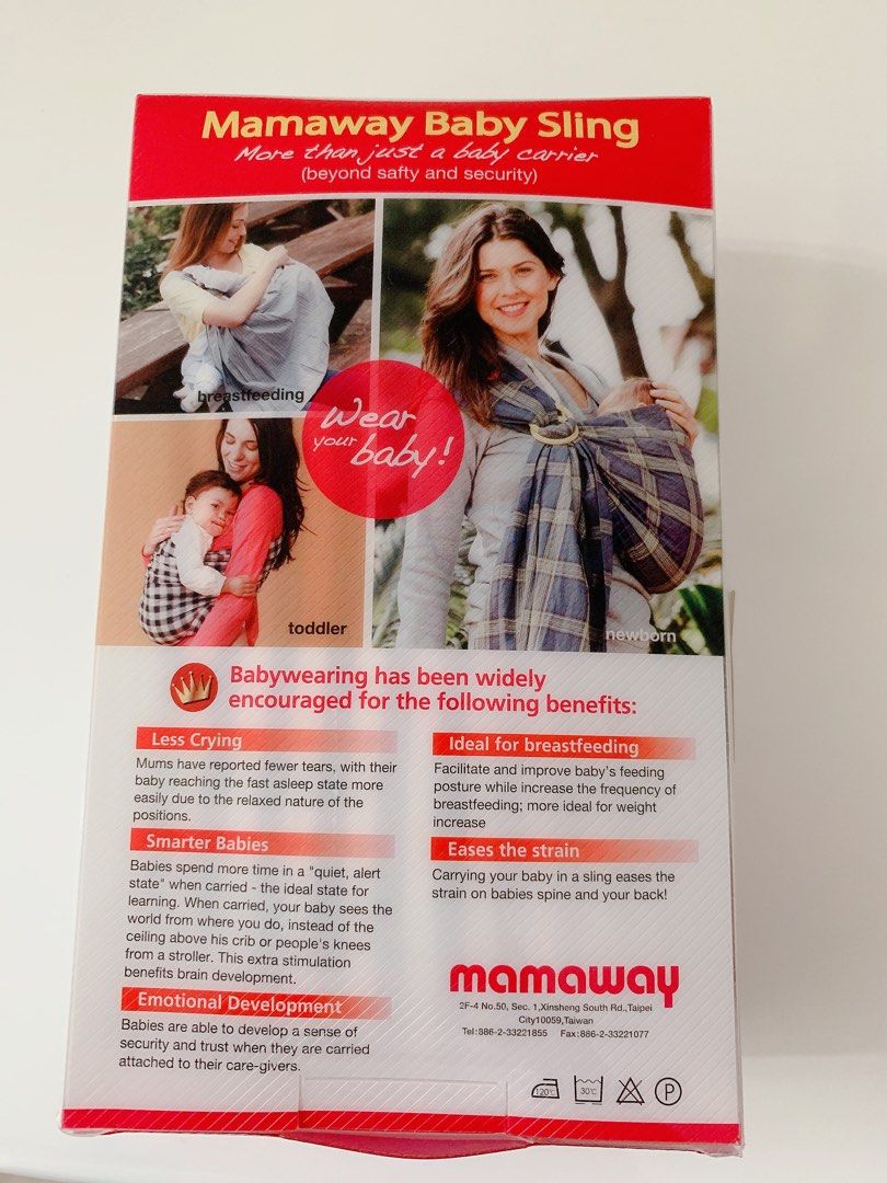 mamaway baby sling, Babies & Kids, Going Out, Carriers & Slings on