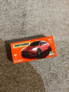 Matchbox Red Tesla Model Y (Box)