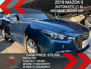 Mazda 3  2018 Skyactiv Auto