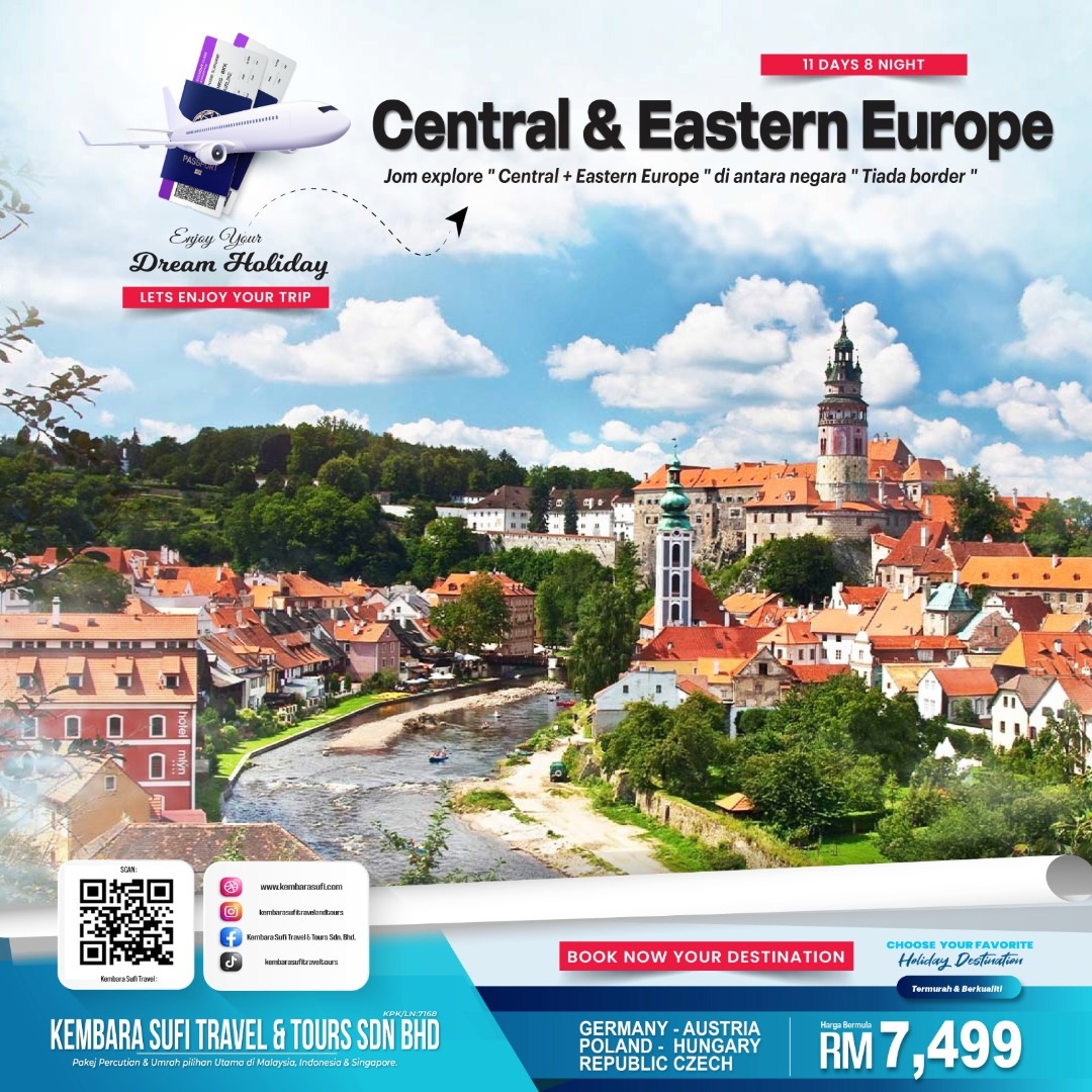 Melancong dengan pakej Central & Eastern Europe 2023 (11 Hari), Tickets & Vouchers, Flights