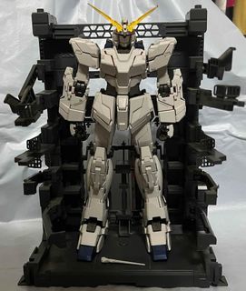 MG 1/100 RX-0 Unicorn Gundam + MS Cage 地台 Full Psycho-Frame 獨角獸 高達