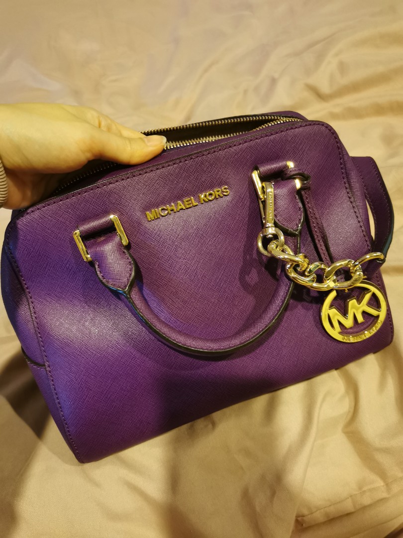 Michael Kors AUTHENTIC Handbag Purple, Luxury, Bags & Wallets on Carousell